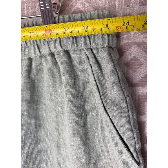 NWT Halara Wide Leg Flowy Linen-Feel Pants Size 2X Light Green - Picture 2 of 7